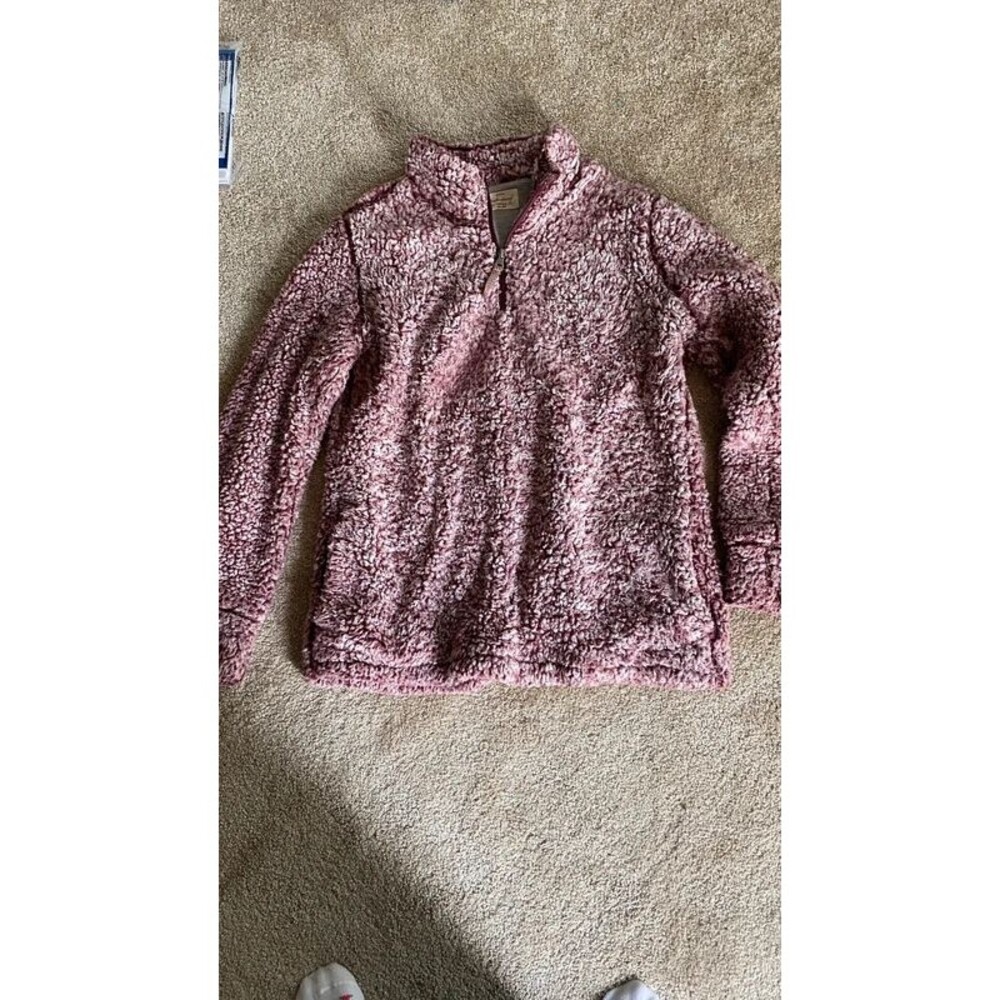 Weatherproof Vintage Sherpa Quarter Zip Fleece Pullover M Cozy